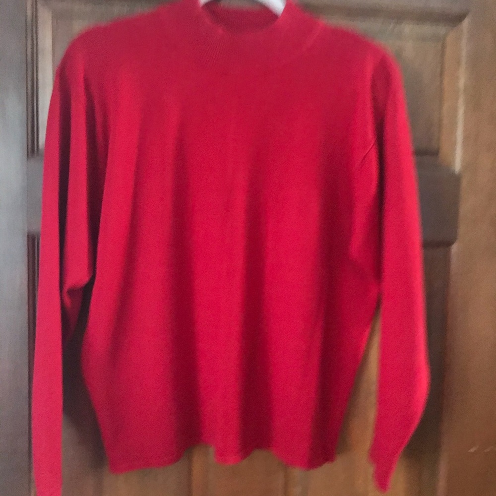 Red Sweater Top